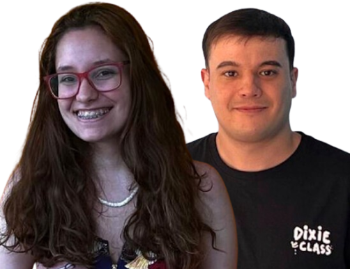 Nicolás Meléndez y Romina Caubarrere